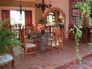 puerto vallarta gay B&Bs dining area of villa David